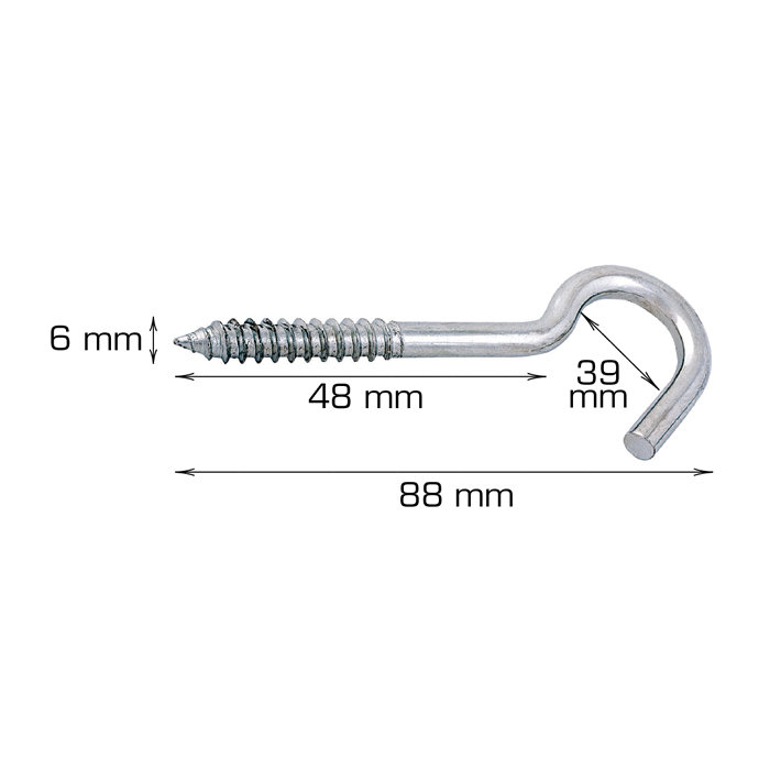 Tøjsnorskrog 88 mm - 2 stk.